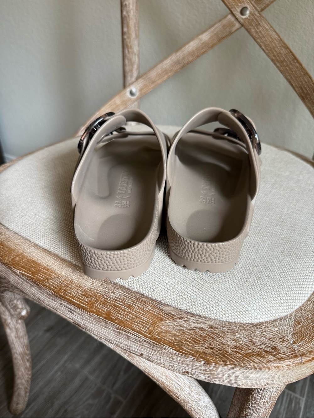 Birkenstock EVA Arizona Big Buckle Sandals grey taupe - Picture 4 of 8